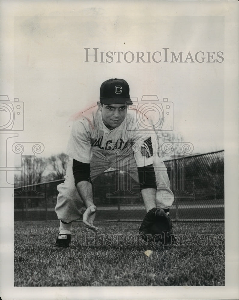 1955 Milwaukee's Guy Martin infielder for the Colgate Red Raiders. - Historic Images