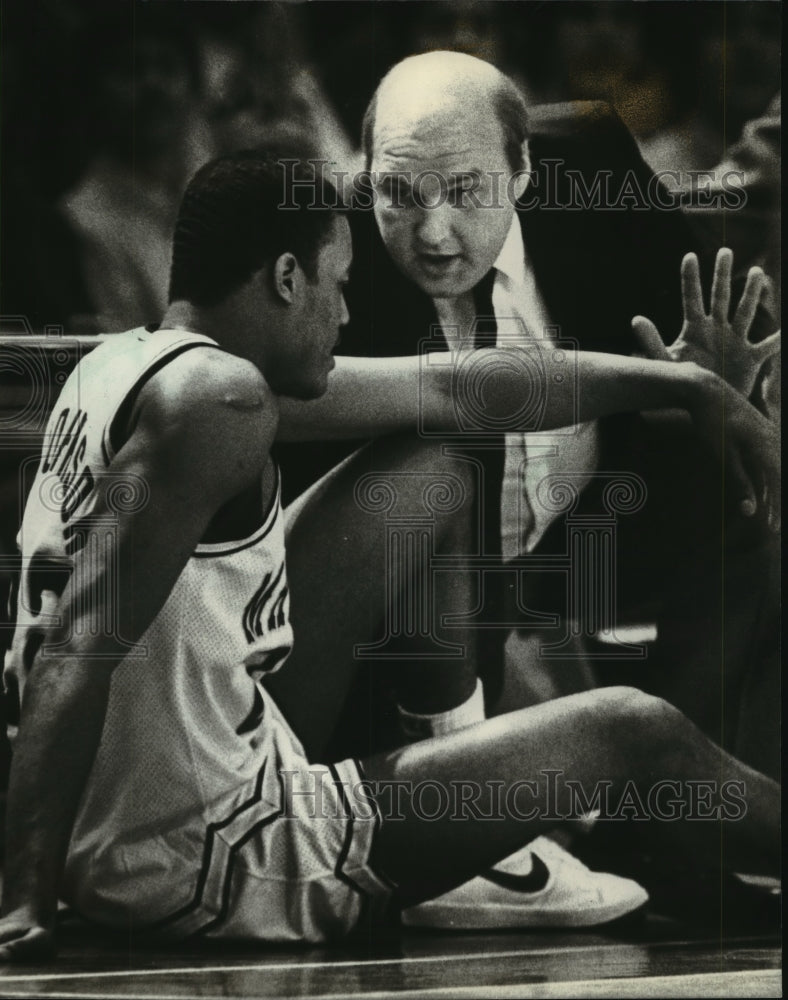 1982 Press Photo Marquette University Basketball Coach Rick Majerus - mjt09031 - Historic Images