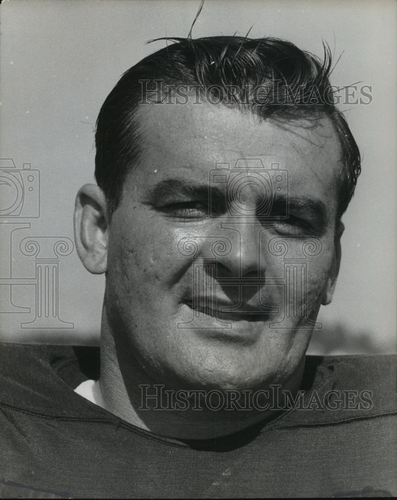 1961 Press Photo Green Bay Packers' Defensive End Bill Quinlan - mjt09152- Historic Images