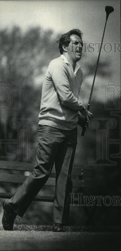 1985 Press Photo Golfer Fritz Gambetta qualifies at Westmoor Country Club - Historic Images