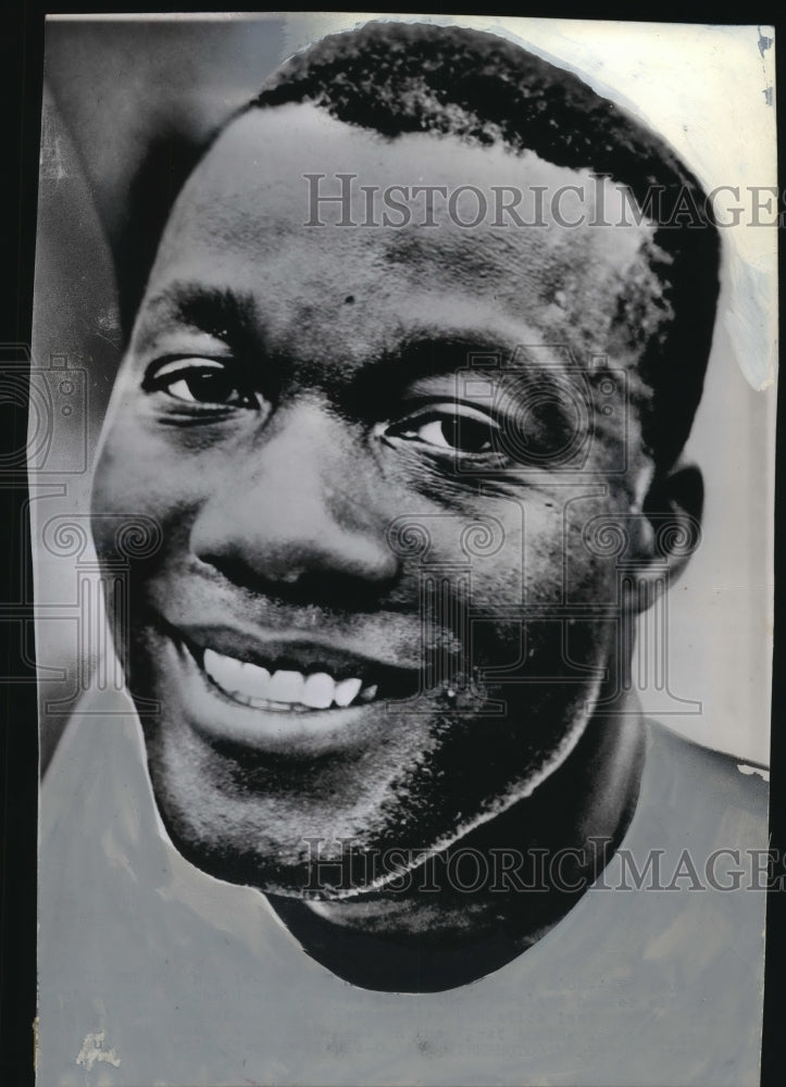 1968 Press Photo Jim (Mudcat) Grant, of the Cleveland Indians baseball team.- Historic Images