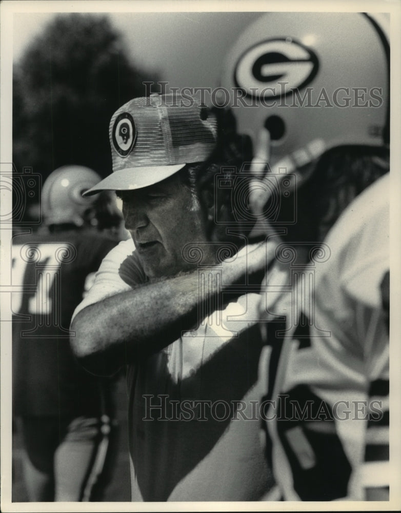 1985 Press Photo Football coach Forrest Gregg - mjt09359 - Historic Images