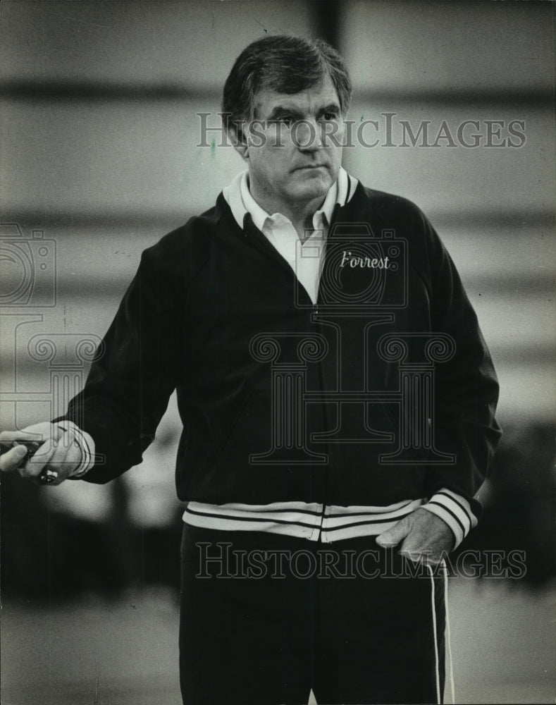 1984 Press Photo Football Coach Forrest Gregg - mjt09369 - Historic Images