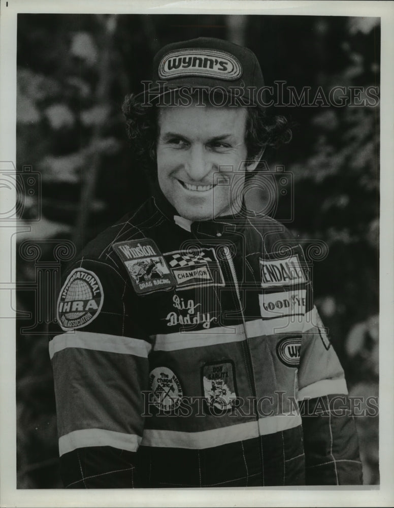 1977 Press Photo Drag racer Don Garlits at Great Lakes Dragaway in Union Grove - Historic Images
