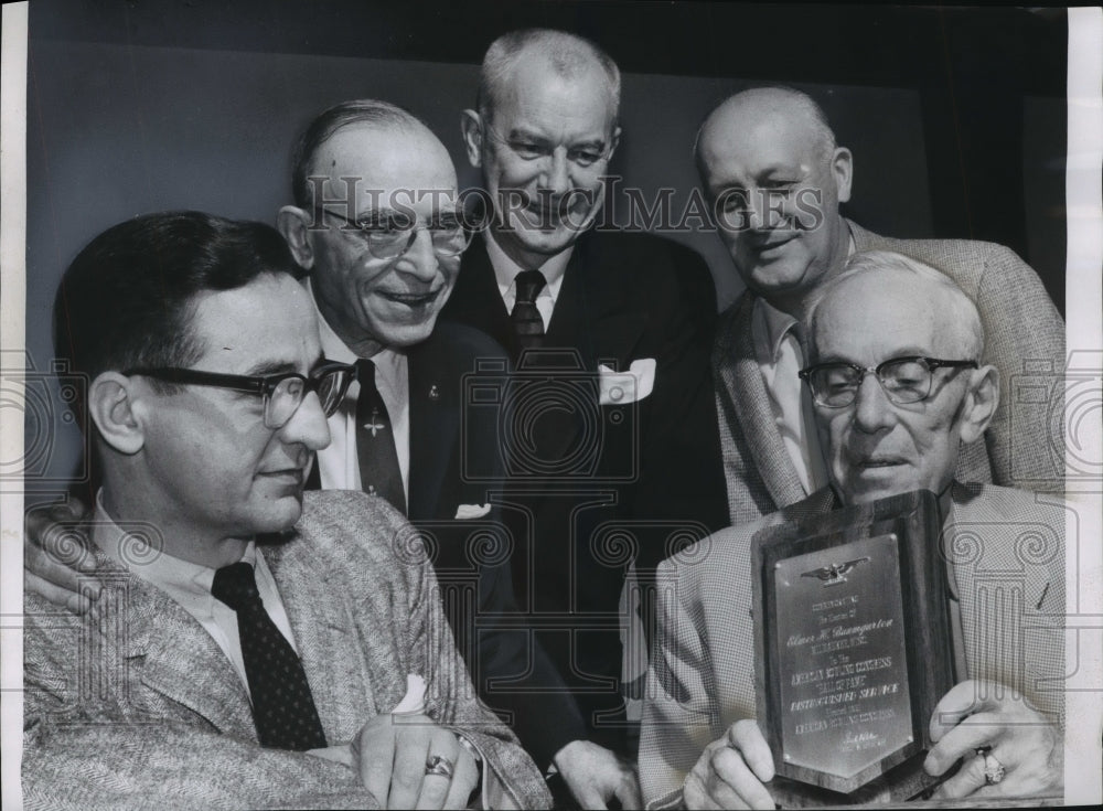 1960 Press Photo Wisconsin Members of American Bowling Congress Hall of Fame- Historic Images