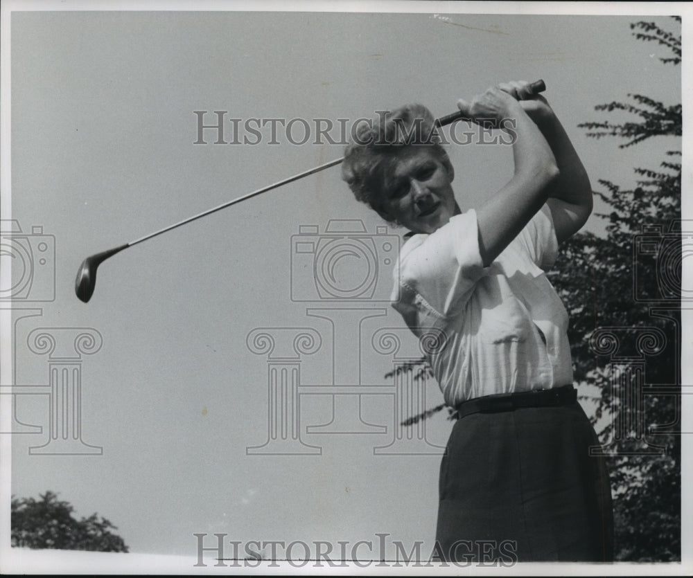 1955 Press Photo Women's Championship, Mrs. John Clauder - mjt09833 - Historic Images