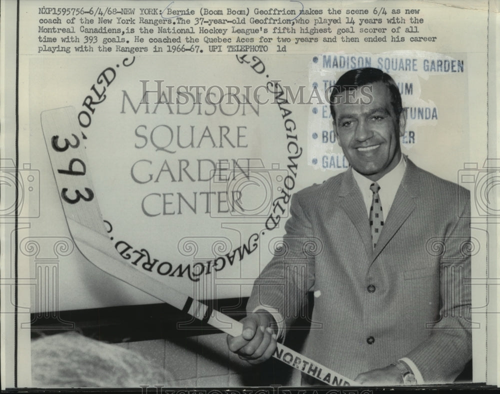 1968 New New York Rangers coach Bernie Geoffrion - Historic Images