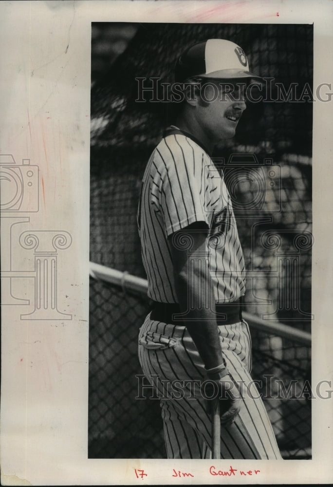 1979 Press Photo Milwaukee Brewer baseball player, Jim Gantner - mjt09943- Historic Images