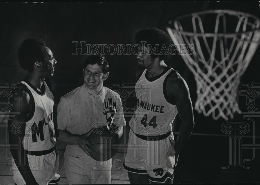 1975 Press Photo UMW Bob Gottlieb with Willis Price and Glen Allen- Historic Images