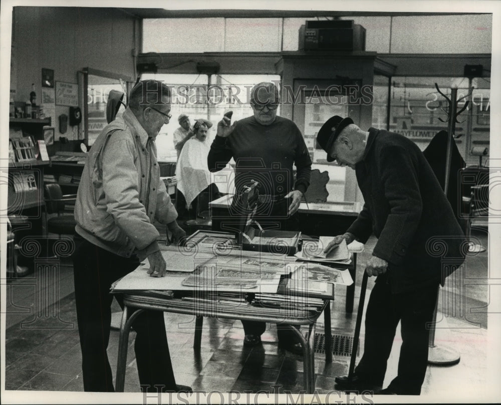 1989 Press Photo Former Players Erv Zehm, Harry Wozniak and Anthony Meyer - Historic Images