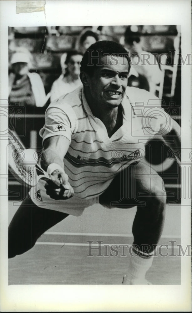 1985 Press Photo Yannick Noah - Tennis - mjt11565 - Historic Images