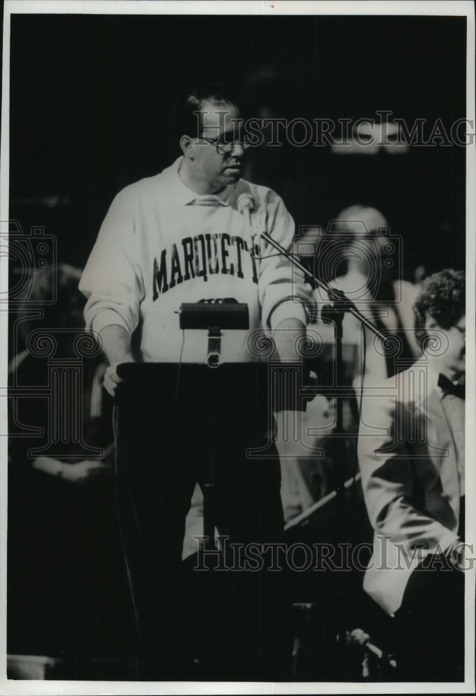 1989 Press Photo Marquette University Kevin O&#39;Neill - mjt11832 - Historic Images