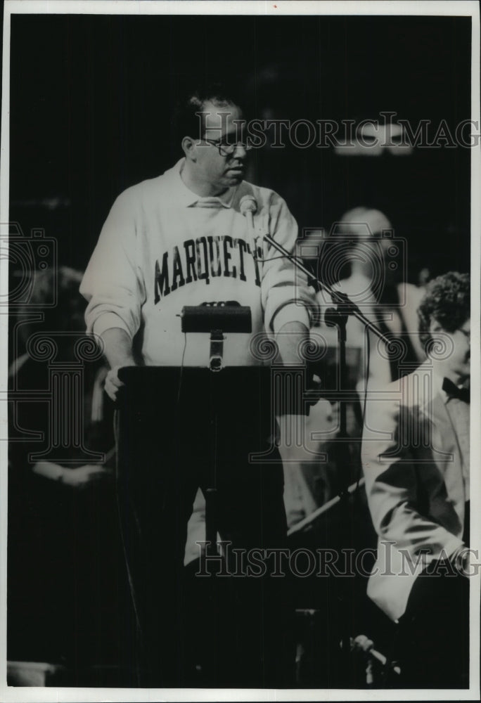 1989 Press Photo Marquette University Kevin O'Neill - mjt11832 - Historic Images