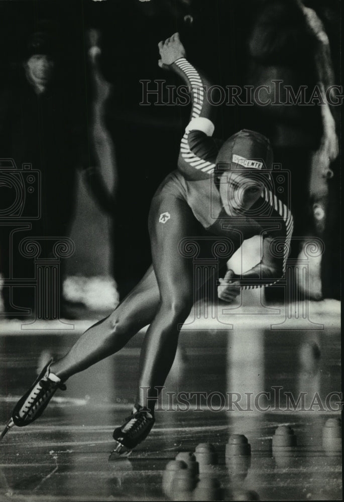 1980 Press Photo Speed skater Beth Heiden of Madison, Wisconsin - mjt12097 - Historic Images