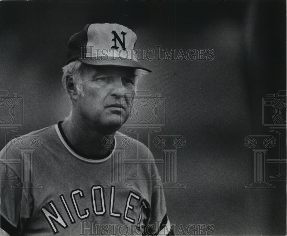 1976 Press Photo Richard Huxtable, Nicolet baseball - mjt12485 - Historic Images