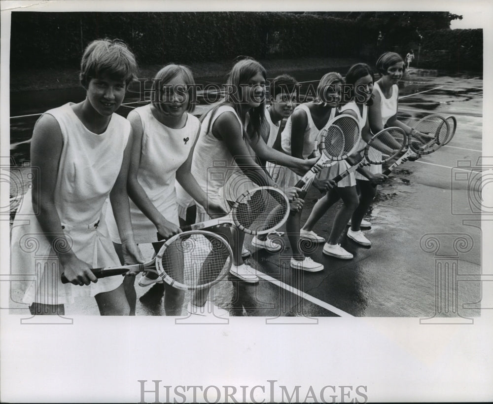 1969 Press Photo These Wisconsin girls to compete in the WTA junior Wightman cup- Historic Images