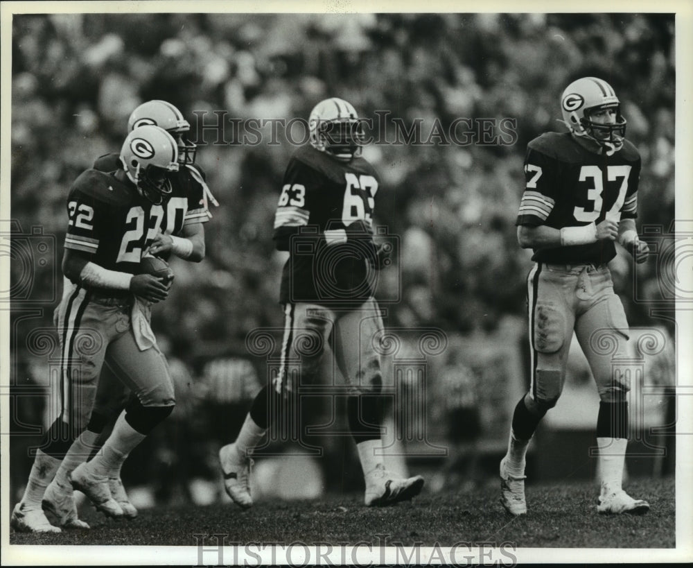 1981 Press Photo Green Bay packers' nose tackle Terry Jones - mjt12598- Historic Images