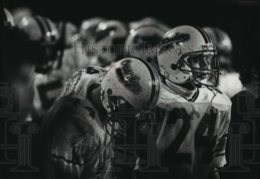 1988 Press Photo Doug Inda, star running back at Catholic Memorial High School.- Historic Images