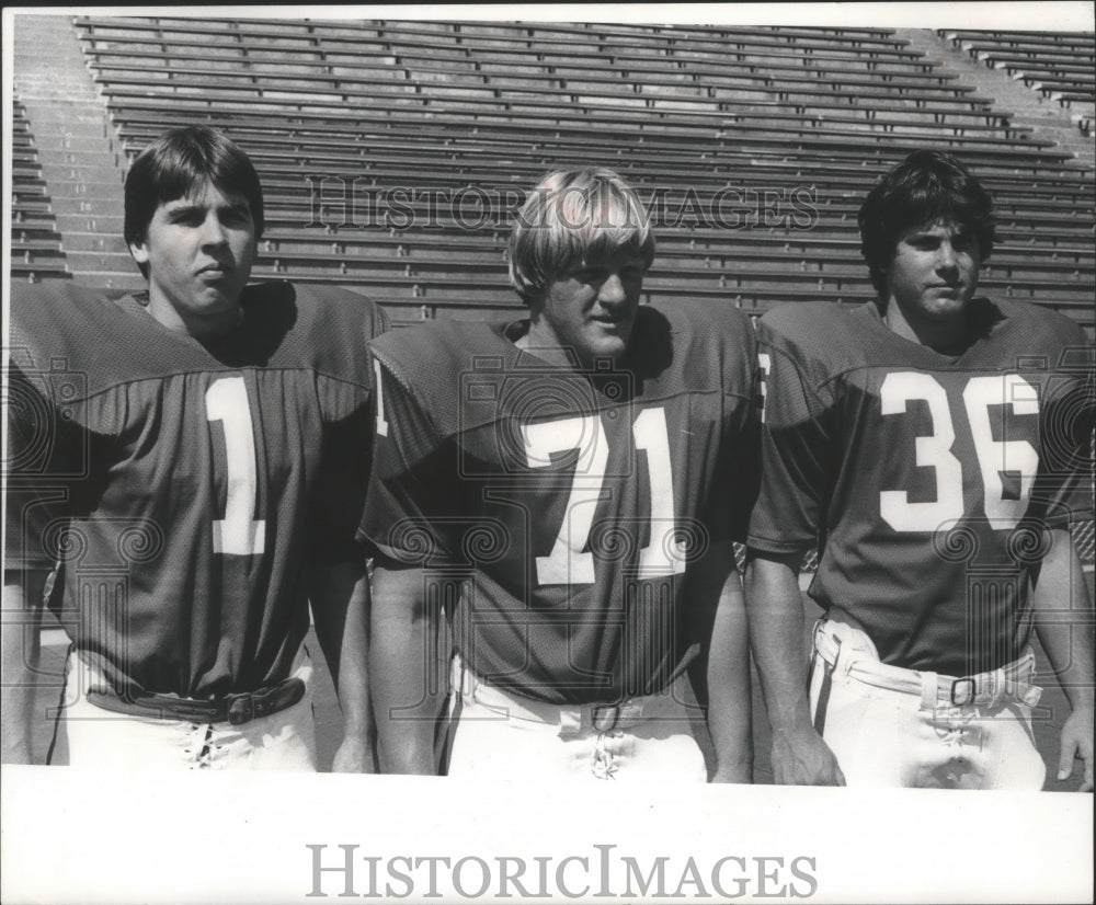1978 Press Photo Andy Shumway Badgers' No. 2 fullback football player and others - Historic Images