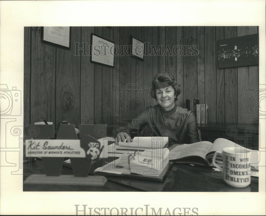1984 Press Photo Kit Saunders a charter member of UW Women's Sports Hall of Fame- Historic Images
