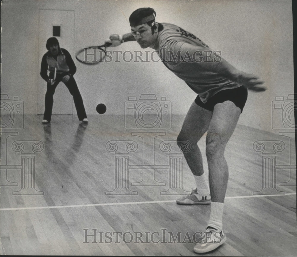 1978 Press Photo Racquetball players during a game - mjt13456 - Historic Images