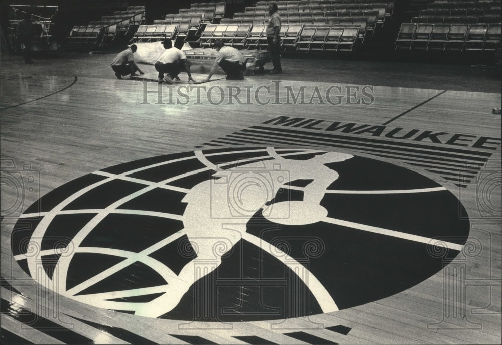 1987 Press Photo Inside the Milwaukee&#39;s Sports Arena auditorium - mjt13472- Historic Images