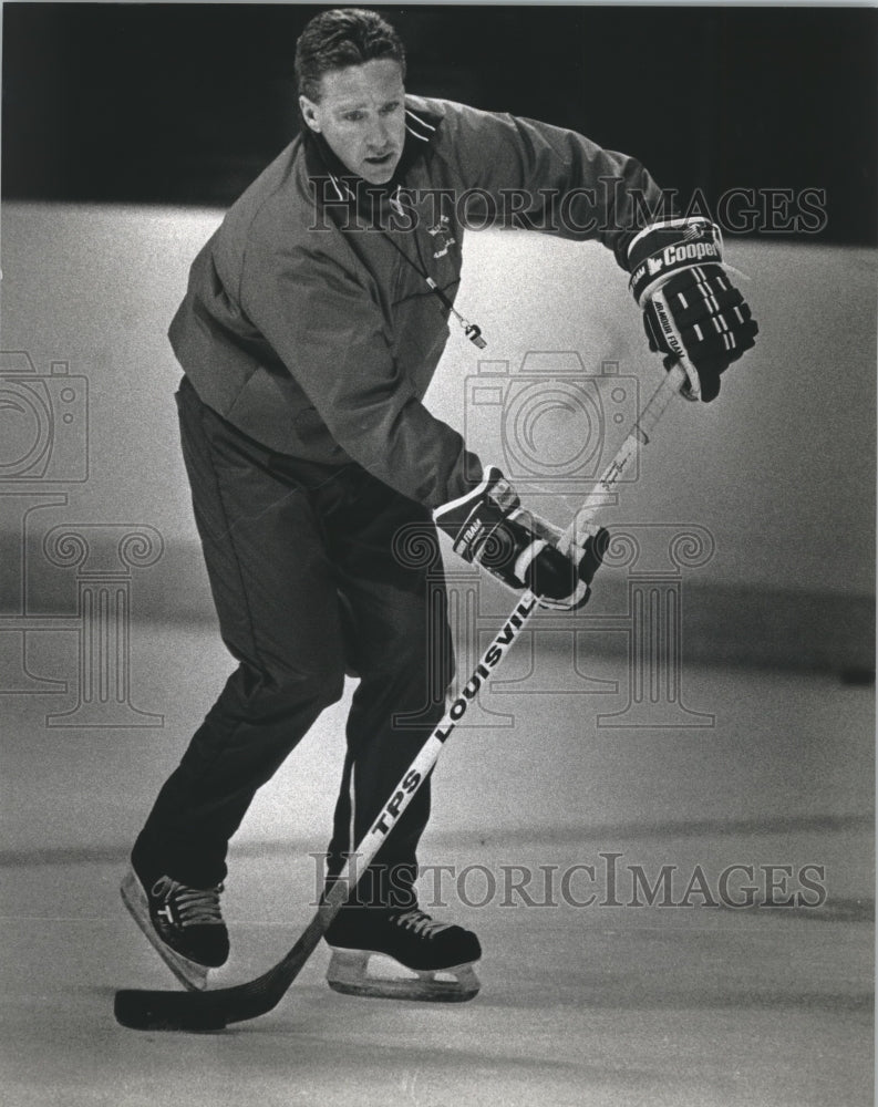 1990 Press Photo Milwaukee Admirals' Mike Murphy - mjt13929 - Historic Images