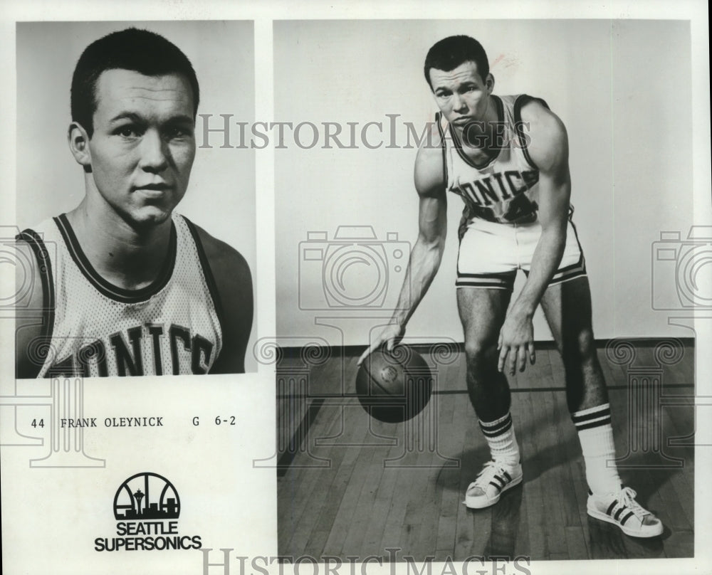1977 Press Photo Frank Oleynick, Seattle Supersonics team, United States. - Historic Images