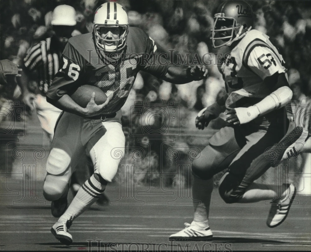 1979 Press Photo Football player Tom Stauss - mjt14629 - Historic Images