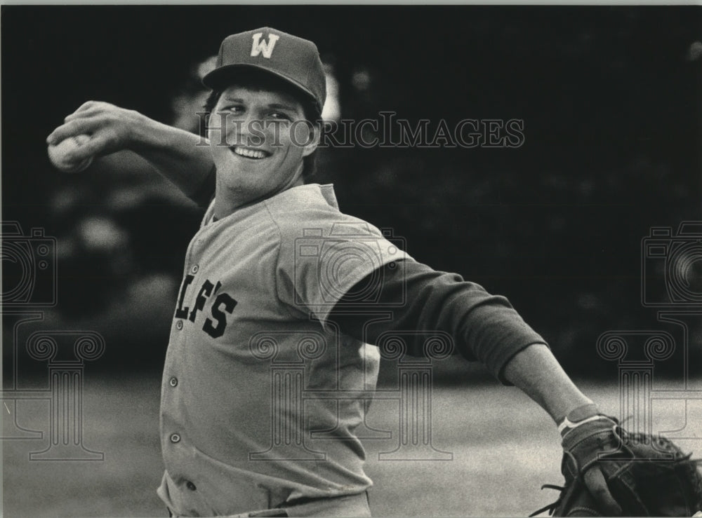 1988 Press Photo Catcher Craig Kealty Gets Olympic Tryout Invitation - mjt14703 - Historic Images