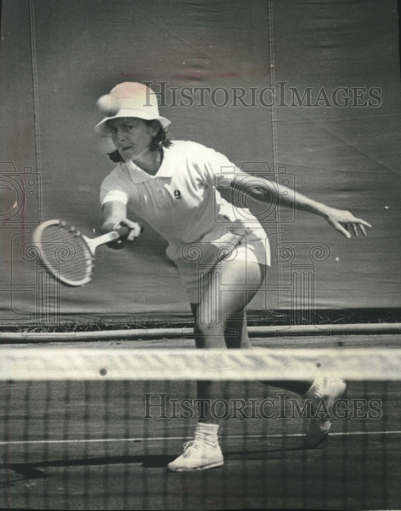 1968 Press Photo Tennis champ Nancy Richey at the U.S. Clay Courts tournament - Historic Images