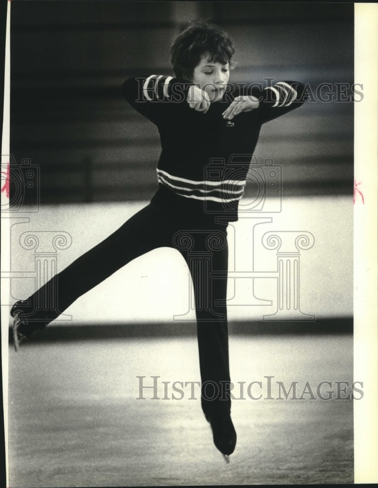 1979 Press Photo Milwaukee&#39;s Philip Schulz hopes to skate in the Olympic Games - Historic Images