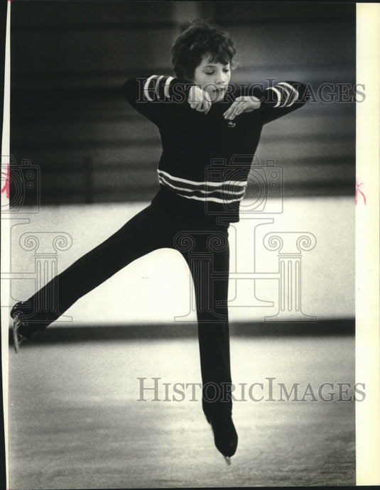 1979 Press Photo Milwaukee's Philip Schulz hopes to skate in the Olympic Games - Historic Images
