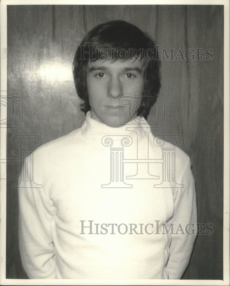 1973 Press Photo John Tank, U.W.-Parkside fencer - mjt16607 - Historic Images