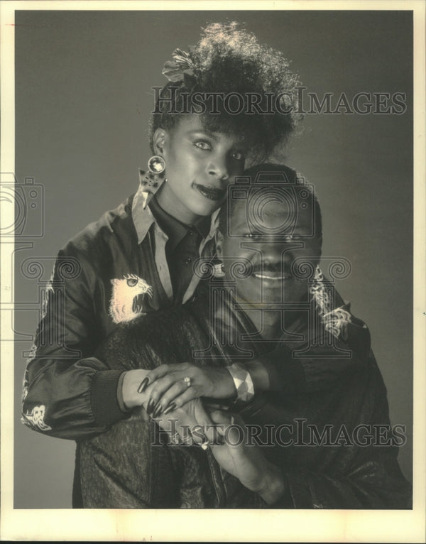 1987 Joyce (singer) and Ricky Piece (Milwaukee Bucks star) - Historic ...