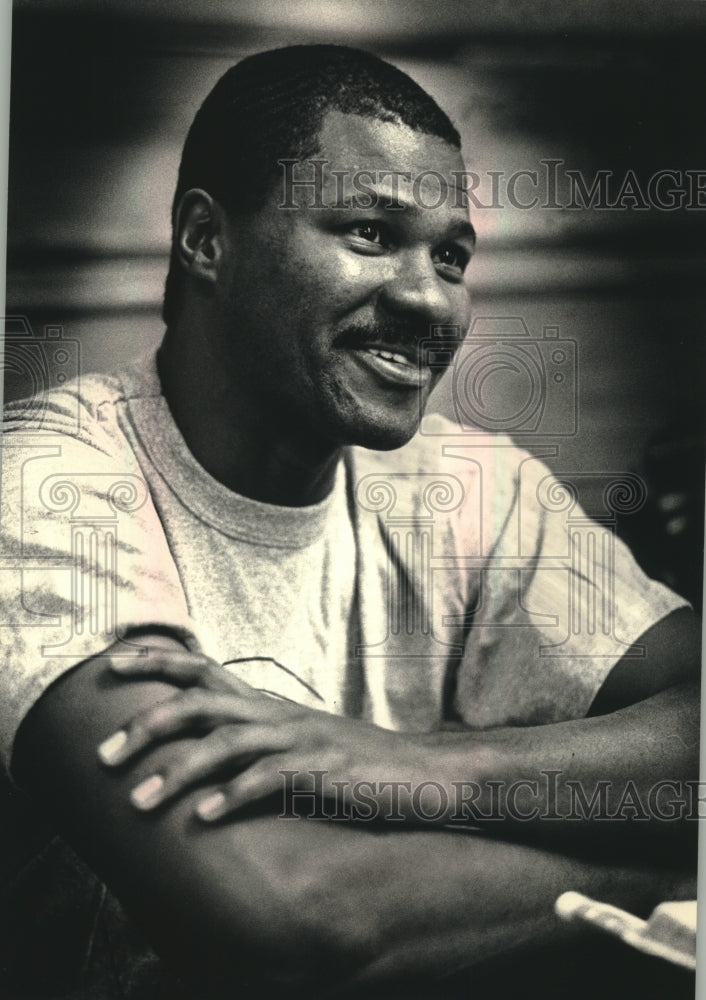 1988 Milwaukee Bucks basketball player Ricky Pierce - Historic Images