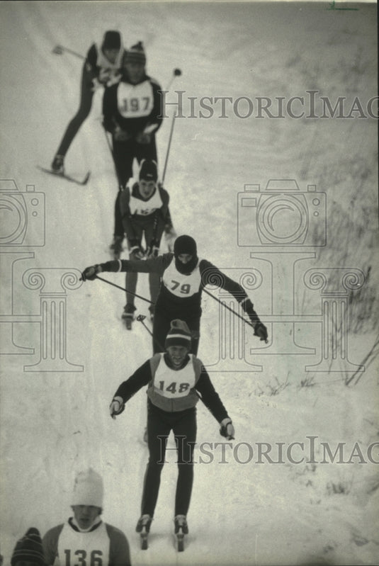 1985 Cross-Country Skiers Compete In Ice Age Classic V Near Madison - Historic Images
