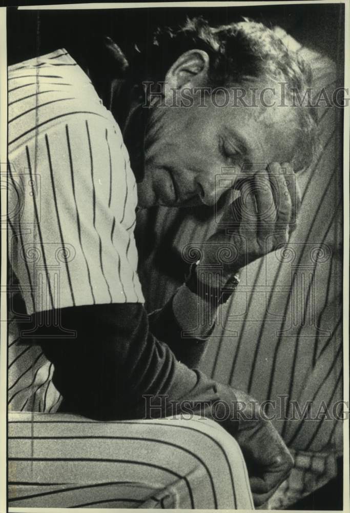1990 Brewer Baseball Manager Tom Trebelhorn In Loss To Blue Jays - Historic Images