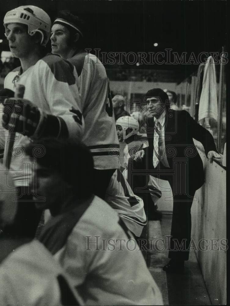 Press Photo Hockey coach Gene Ubriaco - mjt17658- Historic Images