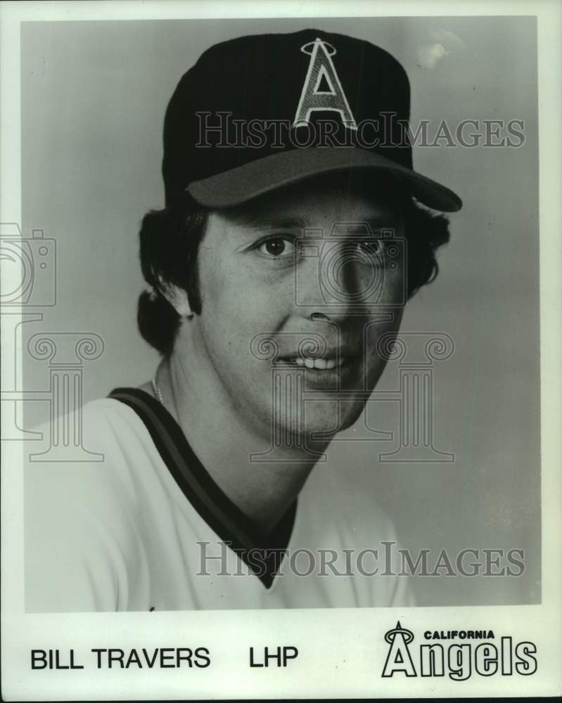 1983 Press Photo California Angels left handed pitcher Bill Travers - mjt17677- Historic Images