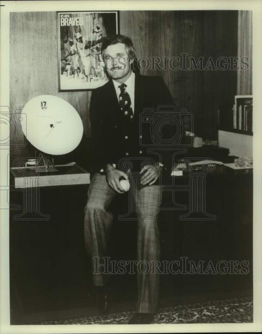 1979 Press Photo Ted Turner, chairman of radio's Super Station WTCG - Historic Images