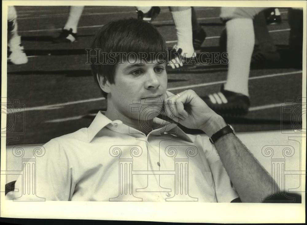 1983 Press Photo Ripon College Football Coach Larry Terry - mjt18341- Historic Images