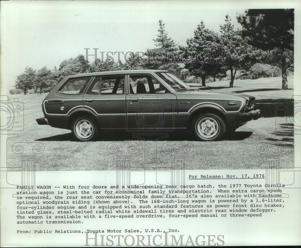 1976 Press Photo Toyota Corolla Station Wagon - mjt19697- Historic Images