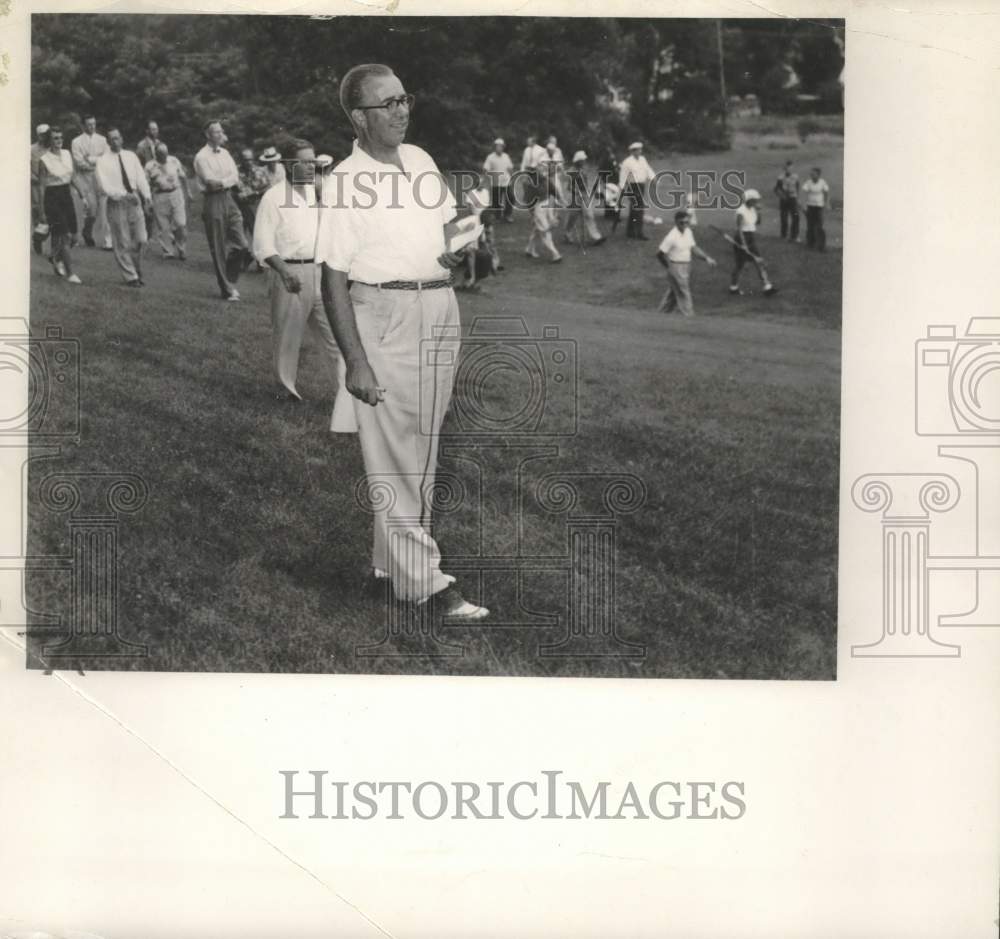 1946 Press Photo Crowd; State Women&#39;s Amateur Golf final at Ozaukee Country Club- Historic Images