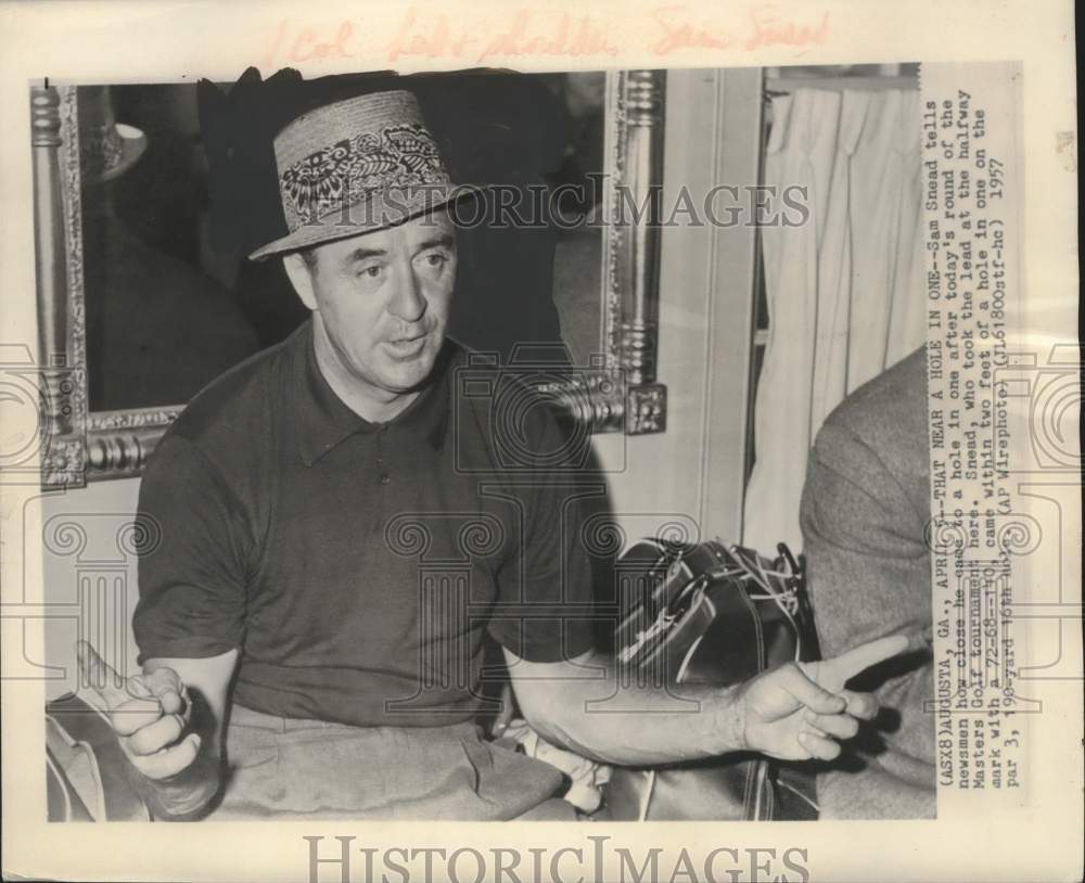 1957 Sam Snead describes how close he was to hole-in-one in Master&#39;s - Historic Images