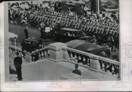1966 Press Photo Funeral of South Africa's assassinated Prime Minister - Historic Images