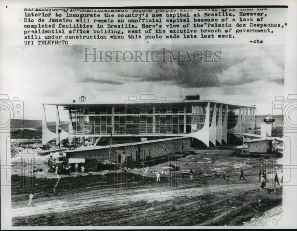 1960 Press Photo Brasilla new capital building - mjw00155 - Historic Images