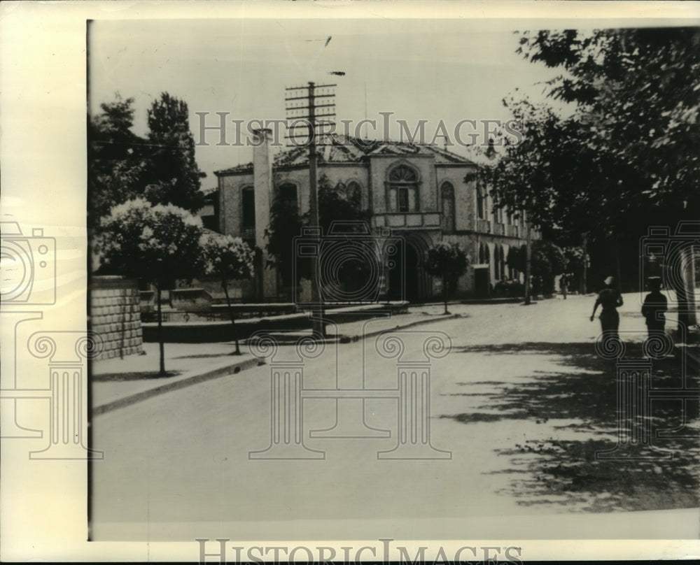 1939 Press Photo Palace belonging to King Zog of Albania's sister in Tirana- Historic Images