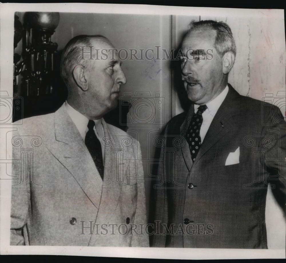 1969 Press Photo Senator Richard Russell and Secretary of State Dean Acheson - Historic Images