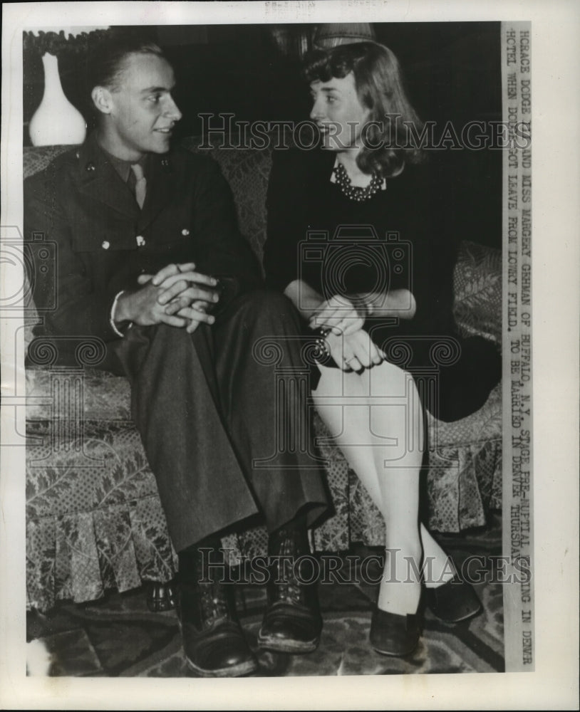 1944 Horace Dodge to marry Marjorie Gehman in Denver - Historic Images